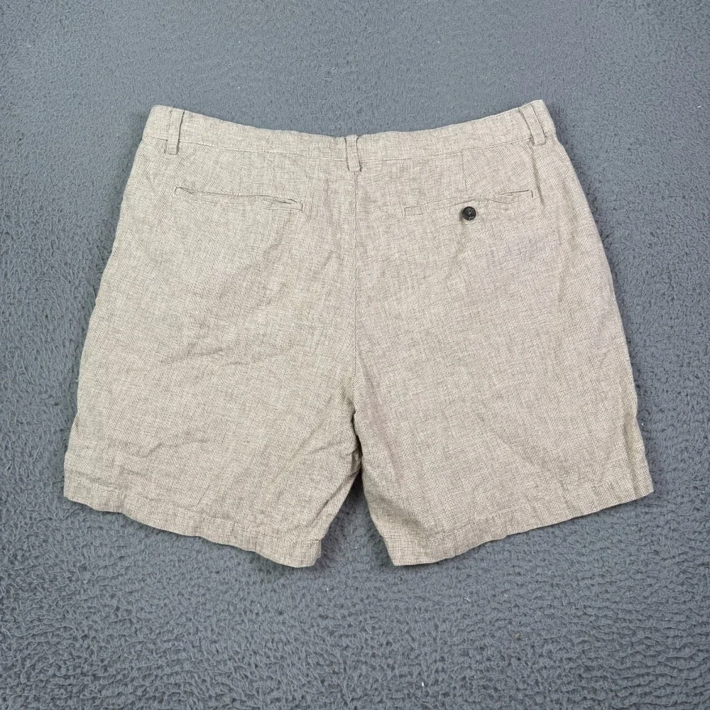 Banana Republic Shorts Mens 36 Tan Linen Blend Deck 7